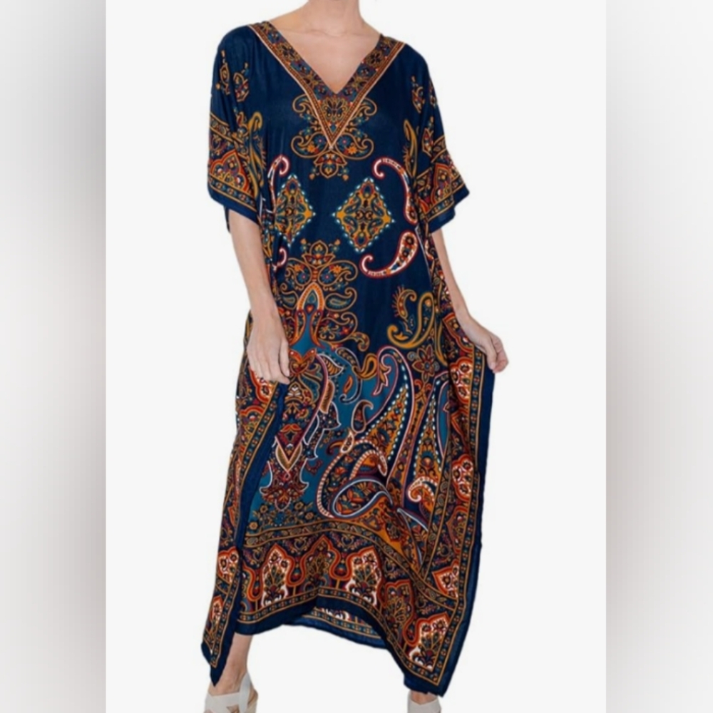 Miss Lavish London Kaftan Dress plus size 14-18 NWT